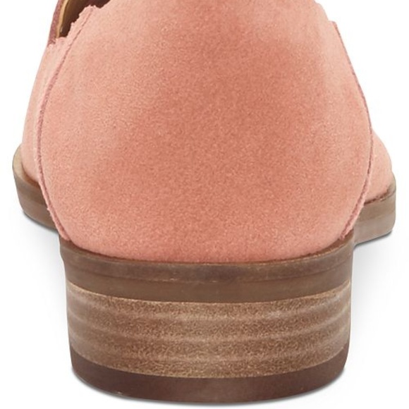 SALE FirmLucky Brand Pink Blush suede loafer Flats - Picture 2 of 5